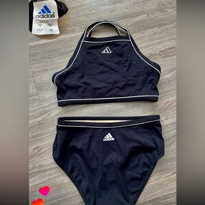 Adidas Black and White Bikini Set